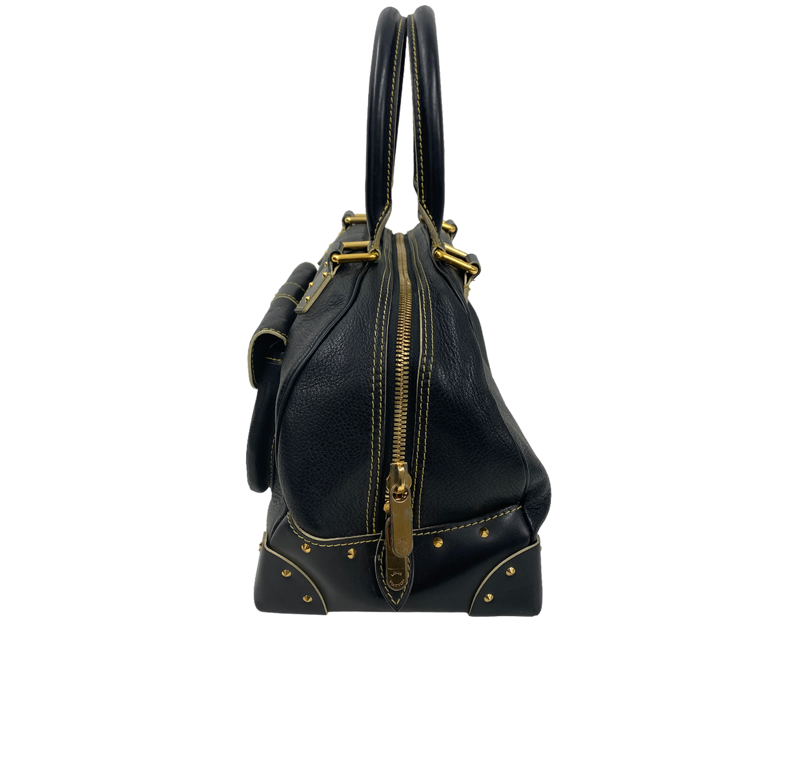 Suhali Superbe, 640&euro;, Bolso, Negro, Animal - Piel, Vista inferior